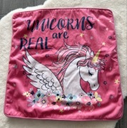 Poszewka welurowa Jednorożec 40x40