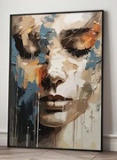 Plakat na materiale winylowym 40x60 Kobieta twarz kobiety abstrakcja 