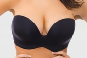 65I czarny gładki samonośny strapless wonderbra