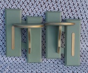 Świeżo odnowiony zestaw kwietniki świeczniki drewniane kwietnik świecznik