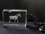 Selle Francais brelok sześcienny ŚWIECĄCY Koń