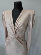 zjawiskowa mocno błyszcząca suknia sukienka 38 M