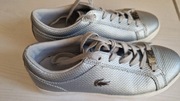 Buty damskie Lacoste r. 35,5 srebrne stan bardzo dobry