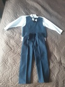 Garniturek dziecięcy dla chłopca na chrzciny, komunię, wesele, rozmiar 104