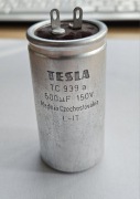 Kondensator TESLA 939a  500uF / 150V