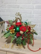 Świąteczny stroik do domu lub na cmentarz, Boże Narodzenie