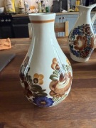 Wazon fajans Włocławek wysokość 21 cm