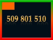 509 801 510 ZŁOTY NUMER STARTER ORANGE ŁATWY NA KARTĘ PREPAID GSM