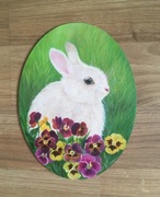 Króliczek, zajączek, jajko wielkanocne, ozdoba