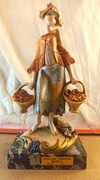 DZIEWCZYNA Z KOSZAMI Simonelli Depose Italy figurka kolekcjonerska sygn