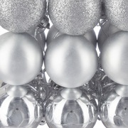 Bombki choinkowe XXL zestaw 150 szt srebrne