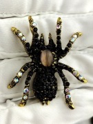 NOWA Broszka przypinka pająk z cyrkoniami elegancka