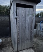 WC drewniane na działkę, budowę 