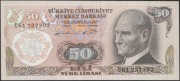Turcja 50 lirasi 1970 - Ataturk - stan bankowy UNC