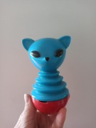 Stara zabawka wańka wstańka lis lisek kotek retro 