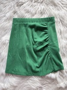 Spódnica mini spódniczka damska zielona krótka Sinsay XS