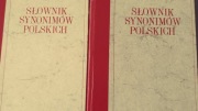2 tomy Słownik synonimów polskich biskupa Adama Stanisława. 
