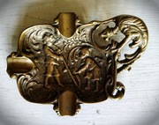 piekna stara mosiezna popielniczka cygara