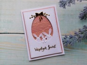 Kartka wielkanocna handmade A6+koperta 1#3