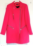 Płaszcz damski kolor fuksja sezon jesień-wiosna długość 3/4 rozm 48 UK 20 