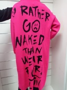 Kardigan damski z kapturem , napisy rozmiar uniwersalny 