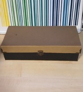 Pudełko box na kasety magnetofonowe vintage 