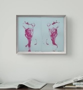 Komplet oryg. obrazów akryl. "Przemiana" z cert. autent.