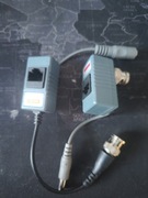 Zestaw złączy do podłączenia kamery analogowej po kablu eternetowym-skrętce