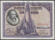 Hiszpania 100 peset 1928 - Miguel Cervantes - A7