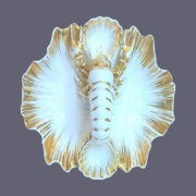 Kabaret dwudzielny Homar Biedermeier 1850 Vieux Paris