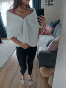 Narzutka plus rękawki ślubne 