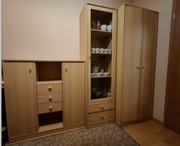 MEBLE POP (ZESTAW: szafa + witryna + komoda + słupek) - kolor BUK