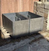 Donice granitowe 2szt. Skrzynki grafitowe kamienne 