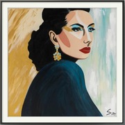 Plakat " Gracja" - reprodukcja mojego ręcznie malowanego obrazu 