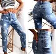 Jeansy damskie nowe L 