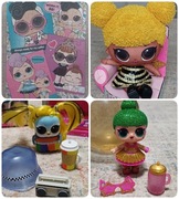 Zestaw LOL OMG - Queen Bee Duża 40cm , SOWA, TONSEL - 3 lalki + PUZZLE