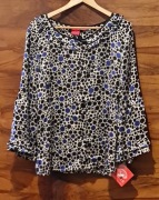 piękna bluzka z jedwabiu Oscar de La Renta rozm 16 46