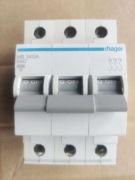 Wyłącznik nadprądowy nadmiar HAGER 40A 3B 6KA (MB340A) 