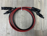 Przedłużacz kabel solarny zestaw 2x1m czarny czerwony 6mm2 PV Helukabel