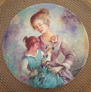 Marie et Jacqueline - z serii ,Dzień Matki ' autorswa G. Cambiera , Limoges