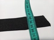 Guma czarna dziana 30mm płaska taśma gumowa