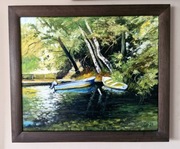 Obraz olejny Zatoczka z ramą 