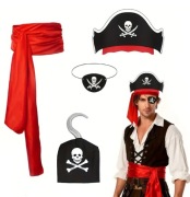 Zestaw akcesoriów pirackich strój kostium przebranie pirata pirat nowe
