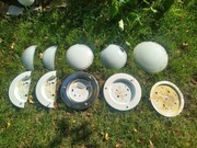 Kinkiety, plafony. Zestaw, 5 sztuk.