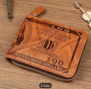 Modny Portfel Benjamin Franklin 100 Dolarówka Dolar męski