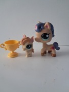 Littlest Pet Shop LPS koniki plus puchar #1621