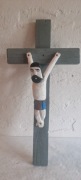 rzeźba ludowa KRUCYFIKS - Jan Mika - 70 cm