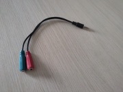 Przejściówka RCA mini jack 3,5 mm