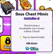 Pet Simulator 99 Boss Chest Mimic. RAP 150 mln gems Mozliwa negocjacja ceny