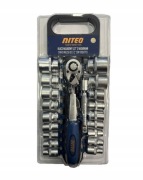 Zestaw kluczy nasadowych z grzechotką Niteo, 20 elementów